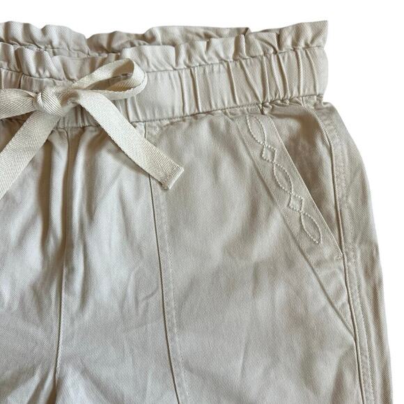 Women’s Frye x Anthropologie Tan Pascale Paperbag High Waist Shorts Size 26 - Picture 4 of 8
